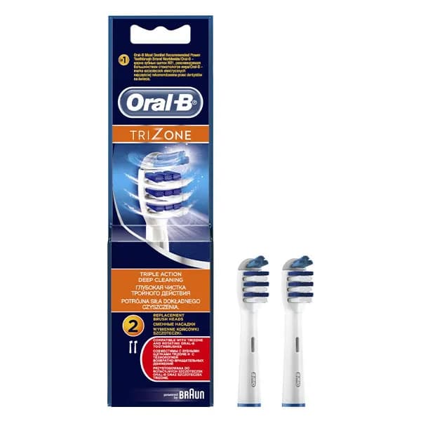 سری یدک مسواک برقی اورال بی مدل Trizone بسته 2 عددی