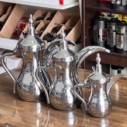 قهوه ساز(دله عربی) نقره ای کوچک لپرسو — تصویر ۴