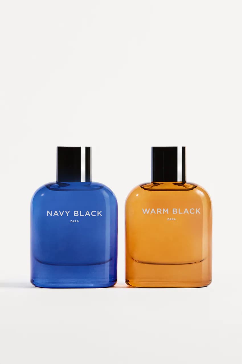 ادکلن دو قلو زارا مردانه مدل ناوی بلک/وارم بلک/NAVY BLACK + WARM BLACK 80 ML