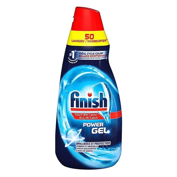 ژل ظرفشویی فینیش 50 بار All in 1 max حجم 1 لیتری