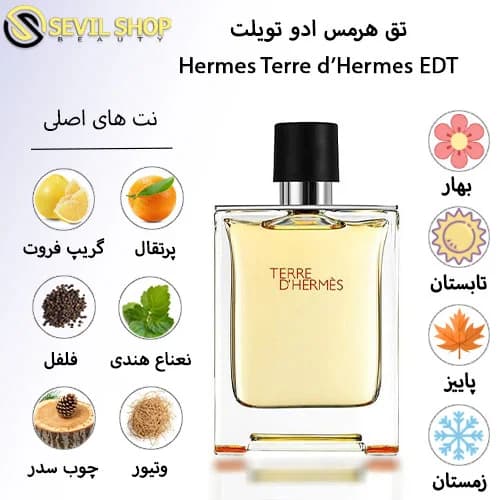 ادکلن تق هرمس ادوتویلت Terre D’Hermes EDT — تصویر ۴