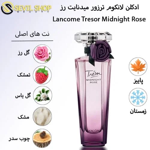 ادکلن میدنایت رز لانکوم زنانه Lancome Tresor Midnight Rose — تصویر ۷