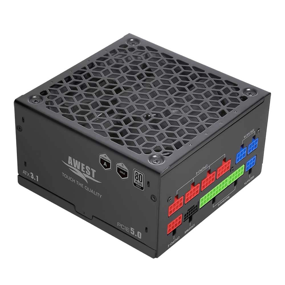 منبع تغذیه کامپیوتر اوست مدل AV750 GFB V3 80 Plus Gold توان 750 وات — تصویر ۴