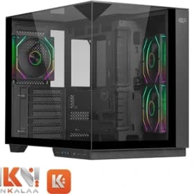 کیس کامپیوتر اوست مدل AQ17 TG ARGB Mid Tower مشکی