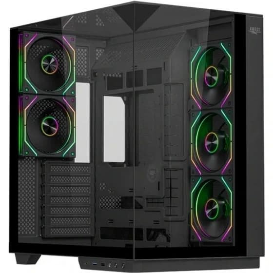 کیس کامپیوتر اوست مدل AQ5 TG ARGB Mid Tower مشکی — تصویر ۵