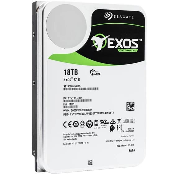 هارد دیسک اینترنال سیگیت سری Exos ظرفیت 18 ترابایت