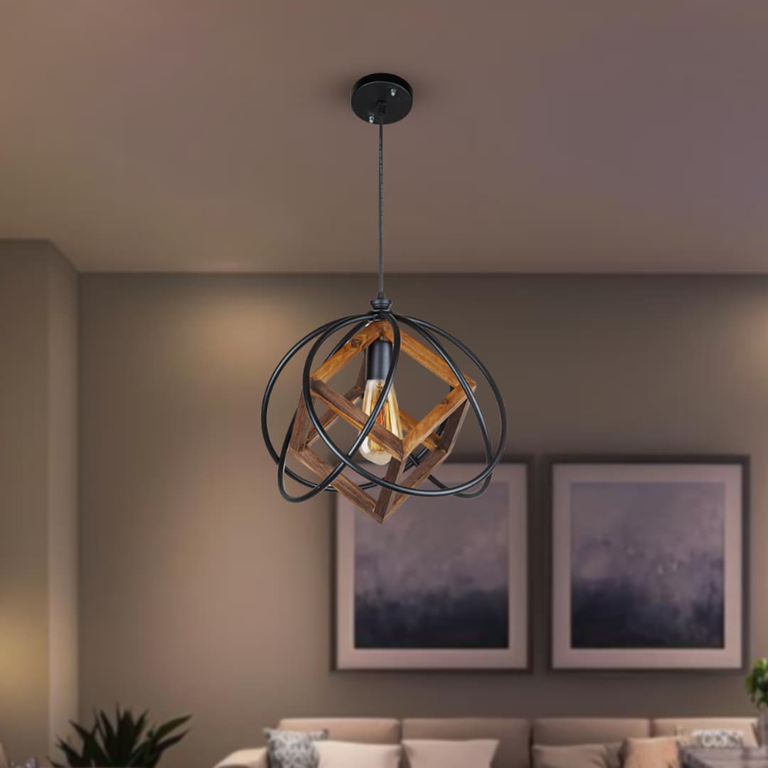 لوستر مدرن چشمه نور کد A2218/1BK-BR — تصویر ۳