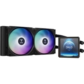 خنک کننده مایع گیم دیاس مدل FAN GAMDIAS AURA GL240 LCD B با نور ARGB — تصویر ۳