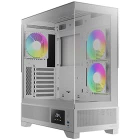 کیس کامپیوتر گیم دیاس CASE GAMDIAS Atlas M1 W ARGB Mid Tower سفید — تصویر ۲