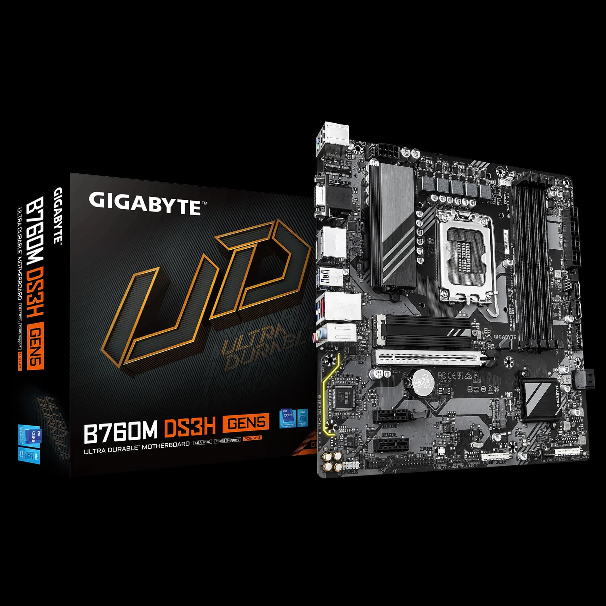 گیگابایت motherboard b760m ds3h gen5 ddr5