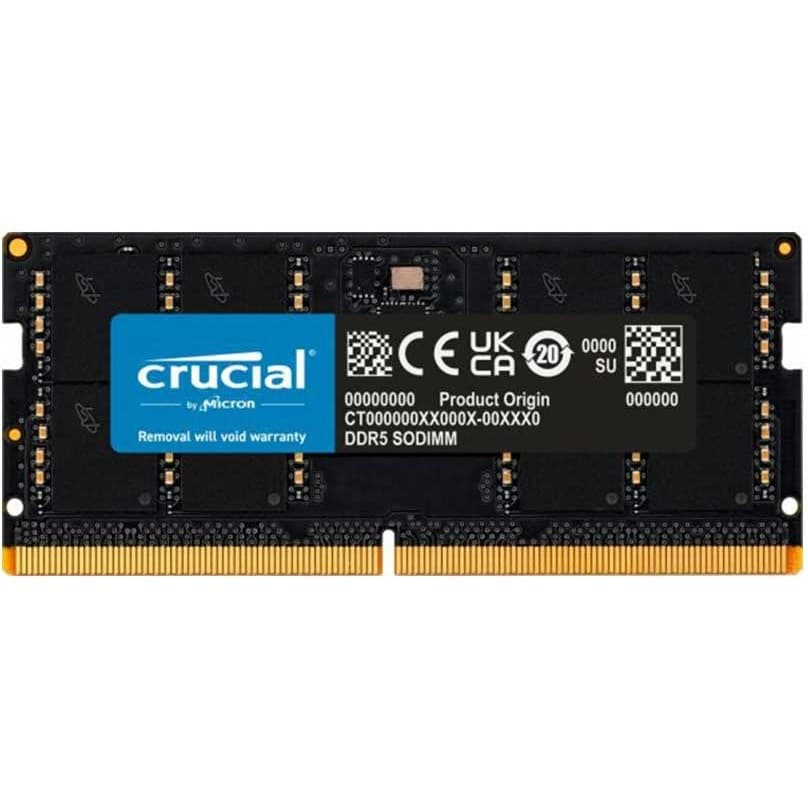 رم لپ‌تاپ کروشیال تک کاناله CT16 فرکانس 5600 مگاهرتز DDR5 تایمینگ CL46 حافظه 16 گیگابایت