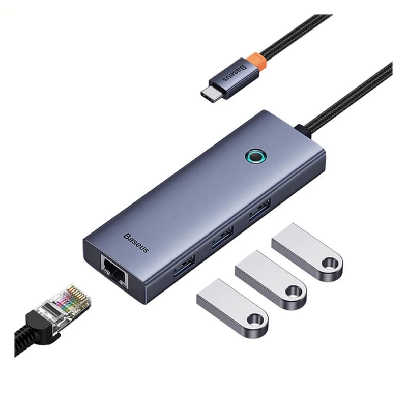 هاب USB 3.0 چهار پورت باسئوس مدل Baseus B0005280A813-01 — تصویر ۳