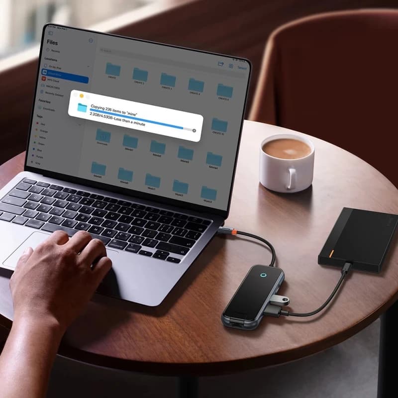 هاب 6 پورت USB-C بیسوس مدل Baseus Acmejoy WKJZ010313 — تصویر ۵