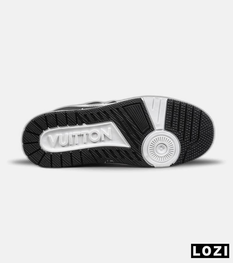کفش کتانی مردانه سفید مشکی Louis Vuitton مدل 9019 — تصویر ۸
