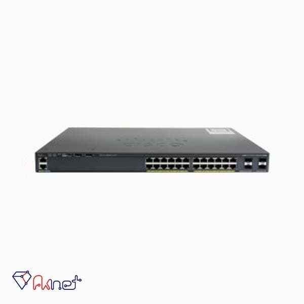 سوئیچ گیگابایت 24 پورت PoE سیسکو Cisco WS-C2960X-24PS-L