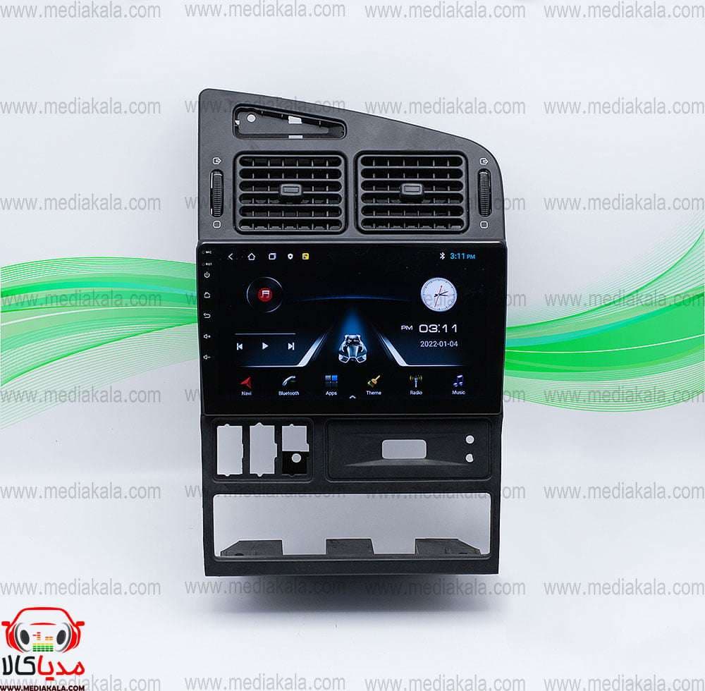 قاب و مانیتور پژو پارس داشبورد قدیم 11 اینچ 1-32 گلد ویژن مدل Android