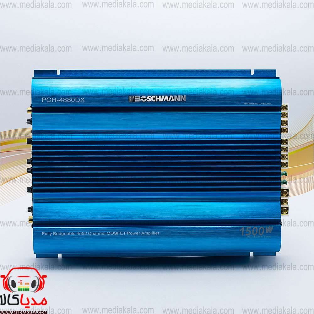 آمپلی فایر خودرو بوشمن مدل PCH-4880DX چهار کاناله — تصویر ۲