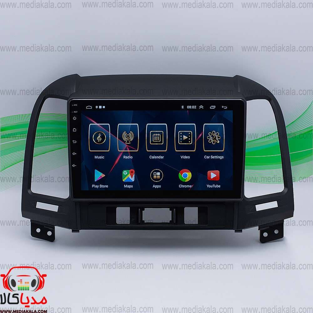 قاب و مانیتور سانتافه 2008 تا 2012 فابریک مدل Android