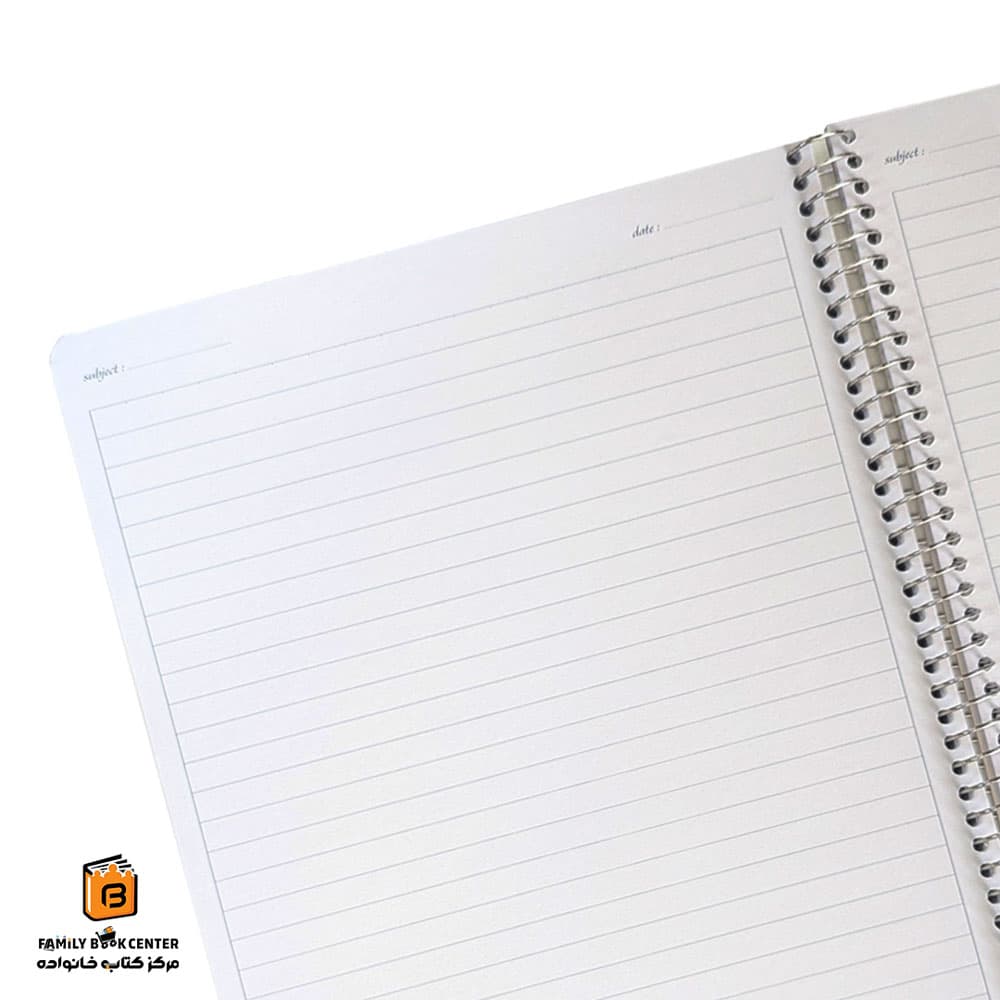 دفتر خط دار 100 برگ رحلی آبی پاستلی مکث نوت (Maxnote) — تصویر ۳