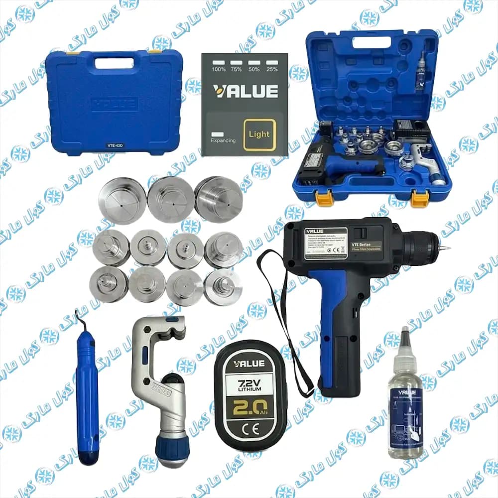 گشاد(اکسپندر) لوله مسی شارژی والو VALUE مدل VTE-42D — تصویر ۶