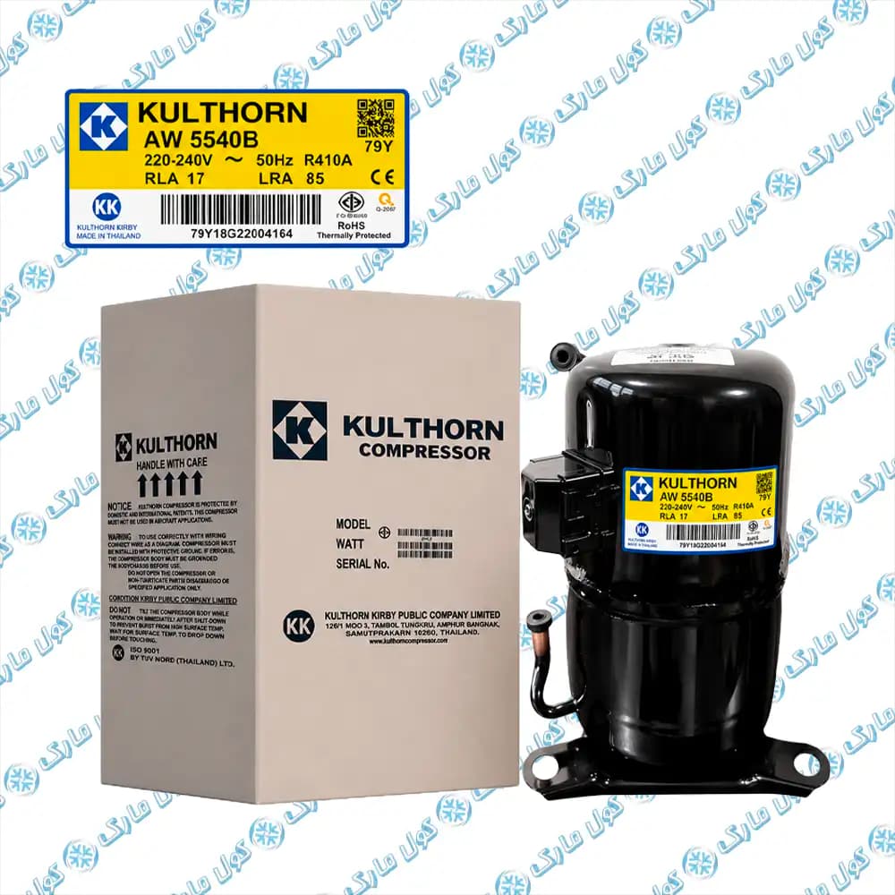 کمپرسور پیستونی کالترون تایلند مدل AW5540B چهار پایه گاز 410