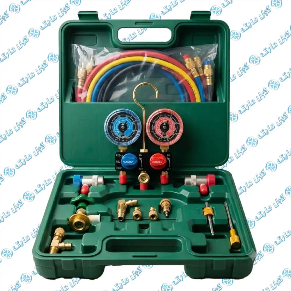 گیج فشار دوقلو هانسنگن HONGSEN مدل HS-M01-134-A