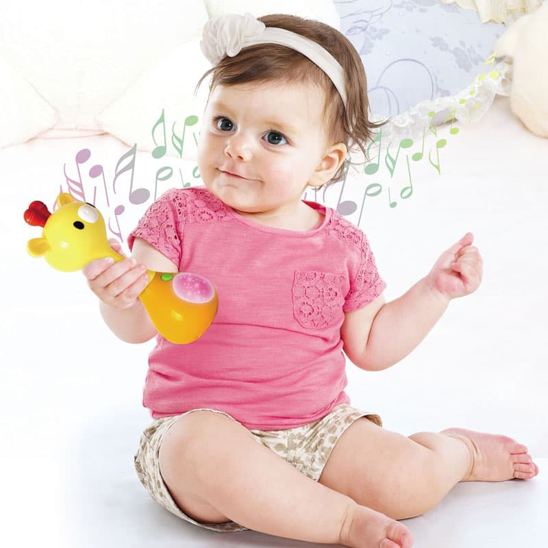 جغجغه و دندانگیر موزیکال هولی تویز HUILE TOYS — تصویر ۳
