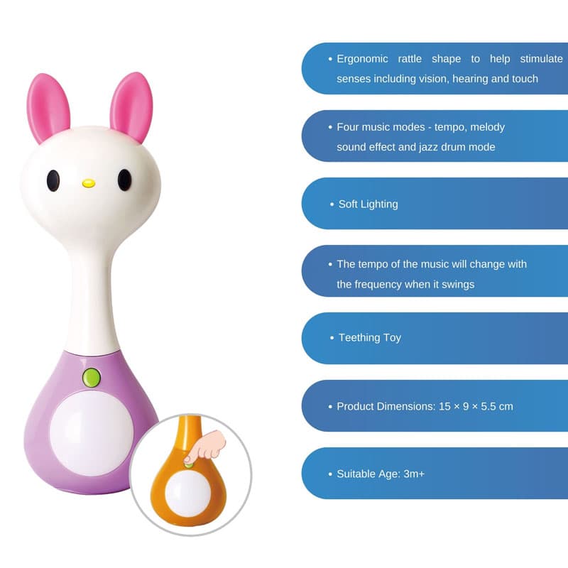 جغجغه و دندانگیر موزیکال هولی تویز HUILE TOYS — تصویر ۵