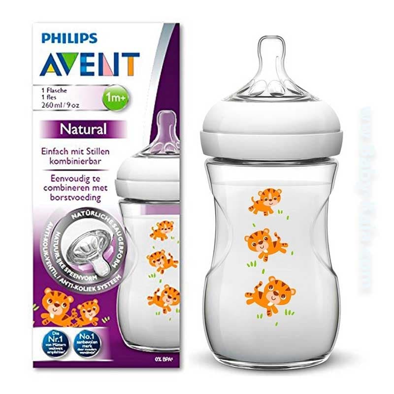 شیشه شیر طرحدار 260 میل اونت Avent — تصویر ۱۰