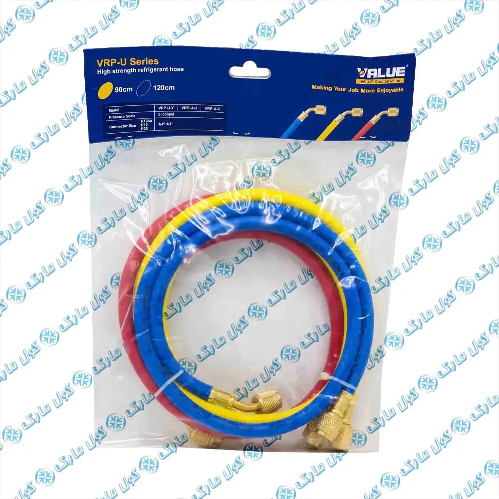 شیلنگ گیج والو سایز 90 سانتیمتر بسته 3 عددی VALUE VPR-U