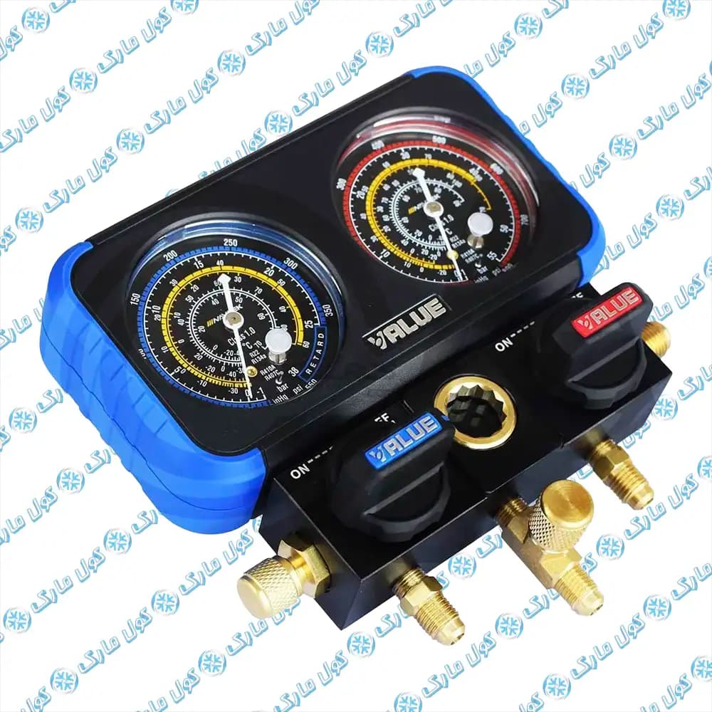 گیج منیفولد دوقلو والو مدل VRM2-B-0401 — تصویر ۲