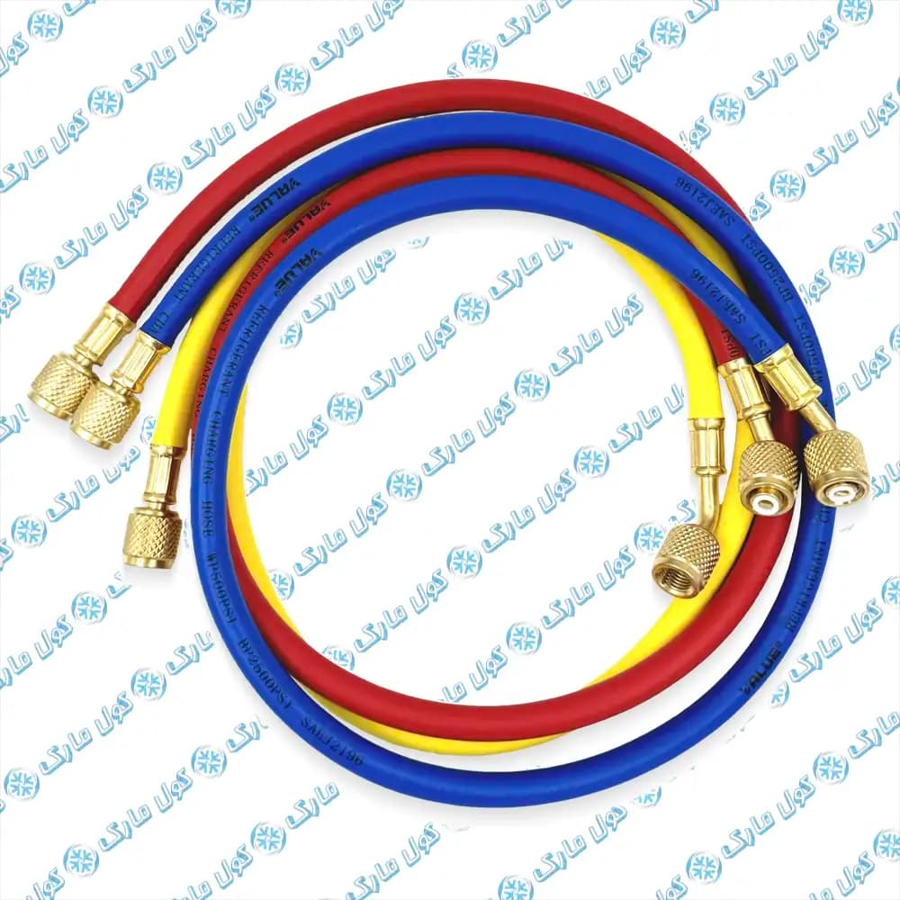 شیلنگ شارژ گاز والو سایز 120 سانتیمتر بسته 3 عددی VALUE VPR-U