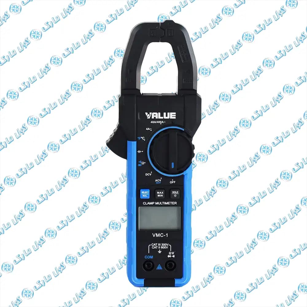آمپر متر و مولتی متر کلمپی با تست خازن برند والئو VALUE مدل VMC-1 — تصویر ۲
