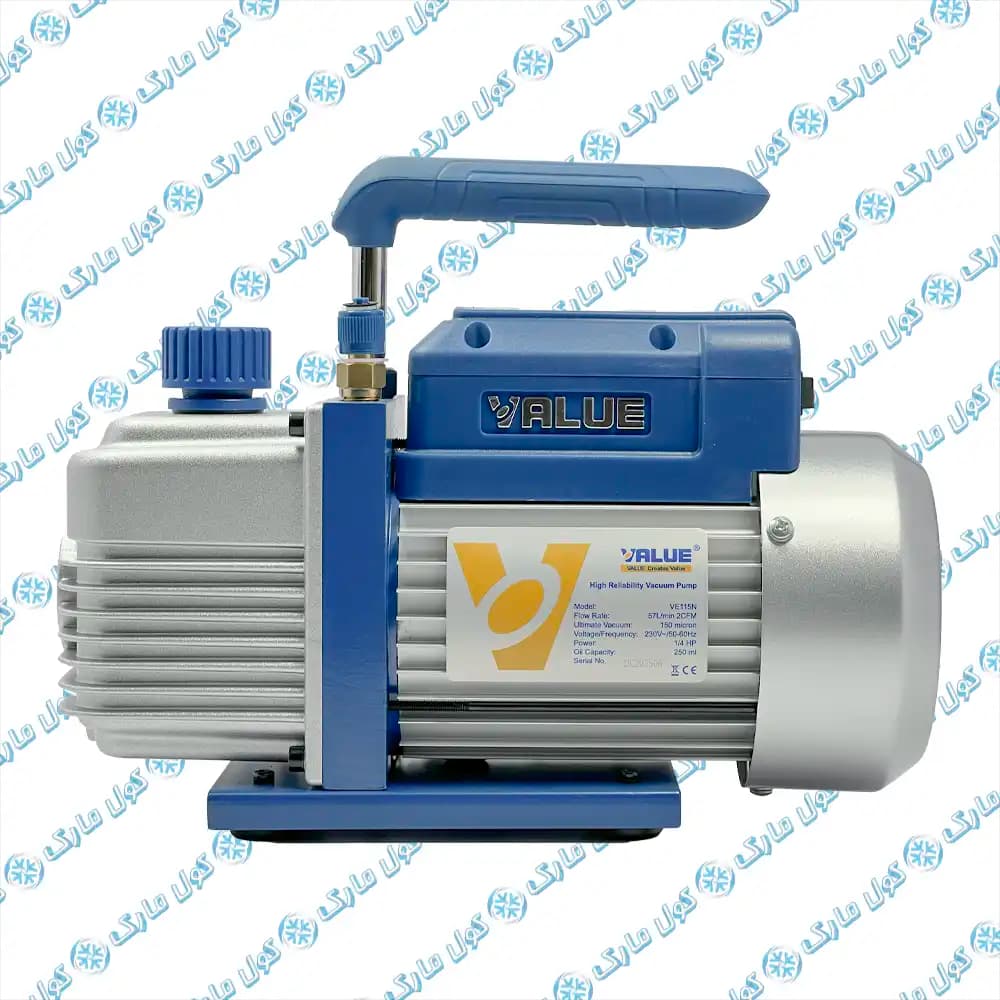 پمپ وکیوم (خلا) تک مرحله ای ولیو مدل VE115N توان 1/4 اسب بخار | vacumm pump VE115N