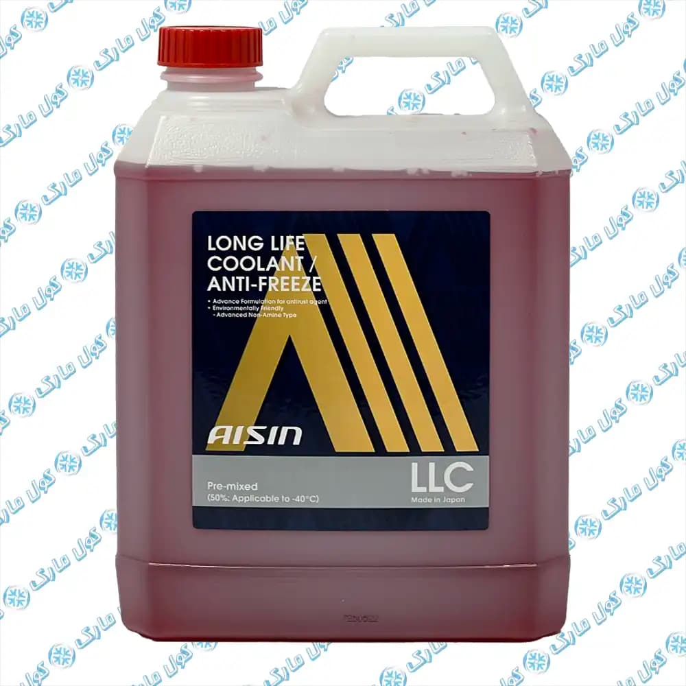 کولانت،ضدیخ و ضدجوش آیسین مدل Aisin LLC RED قرمز ساخت ژاپن 4 لیتر