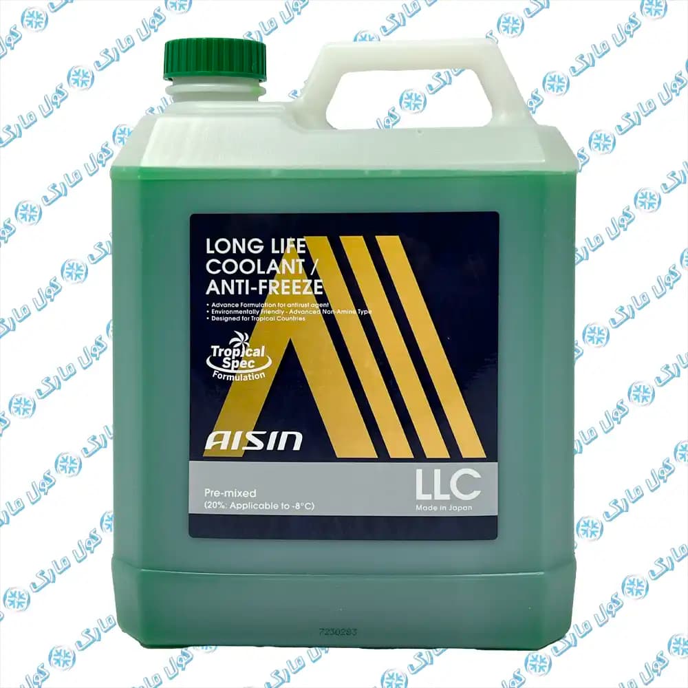 کولانت، ضدیخ و ضدجوش آیسین مدل Aisin LLC Green سبز ساخت ژاپن 4 لیتر