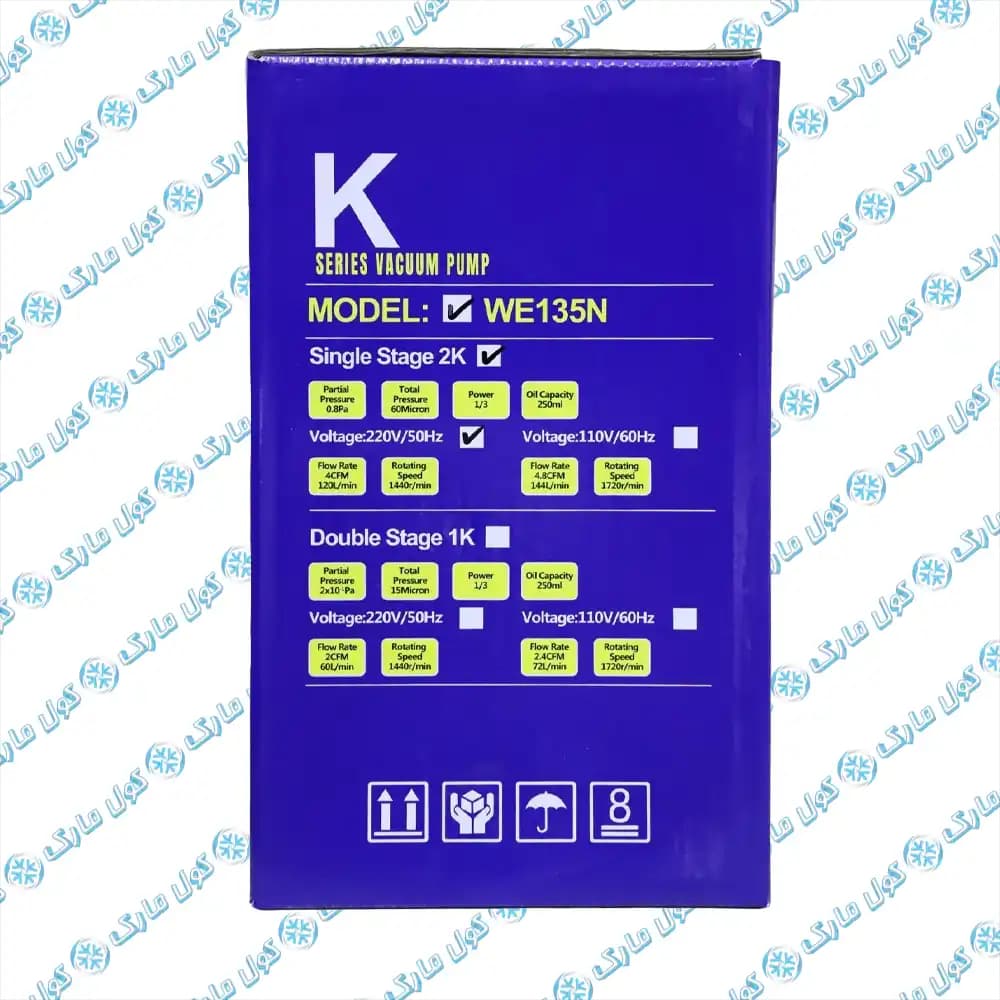 پمپ وکیوم وسترون WESTRON تک مرحله مدل WE135N — تصویر ۷