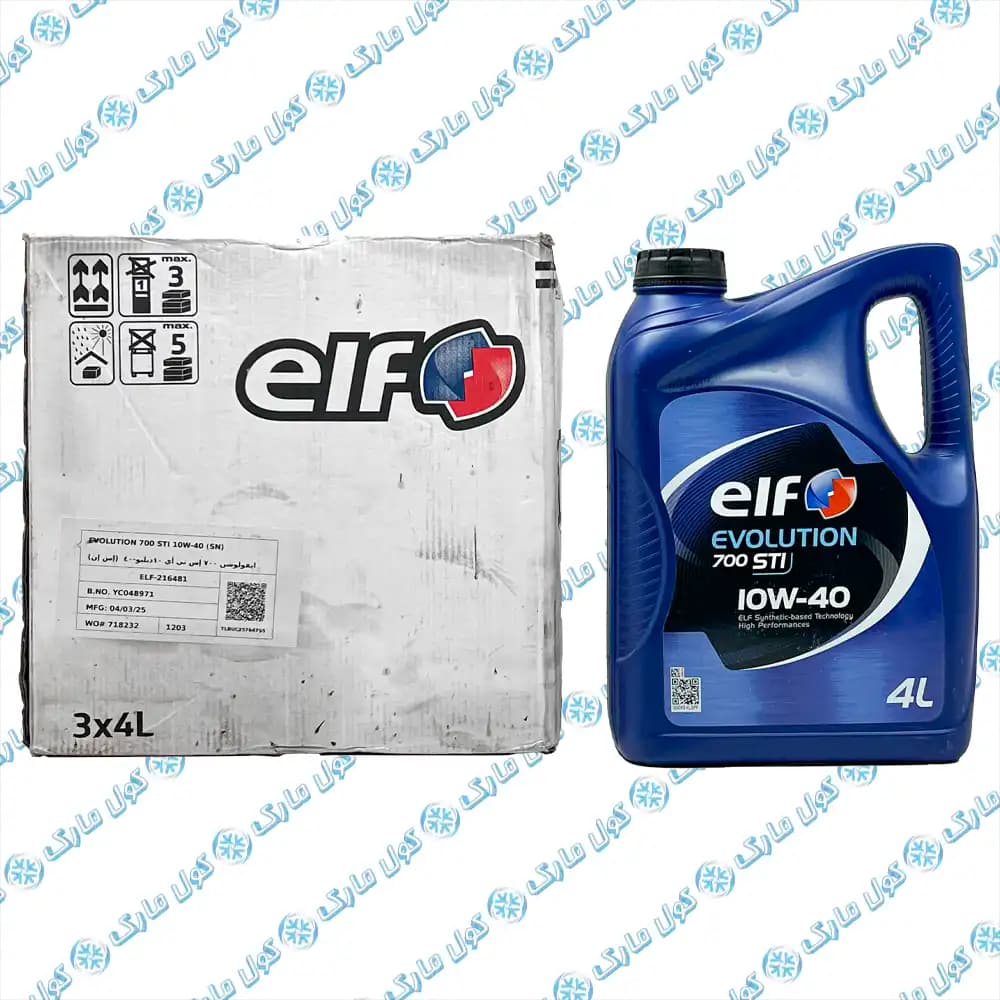 روغن موتور 10W40 الف (ELF) Evolution 700 STI حجم 4 لیتر — تصویر ۹