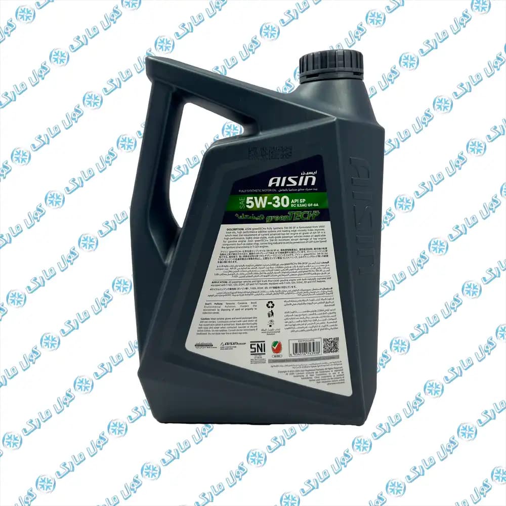 روغن موتور آیسین Aisin مدل SP حجم 4 لیتر (5W-30) ساخت کره — تصویر ۳