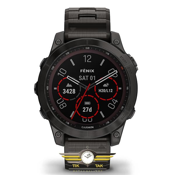 ساعت گارمین مدل GARMIN FENIX 7 SAPPHIRE SOLAR TITANIUM BAND — تصویر ۶
