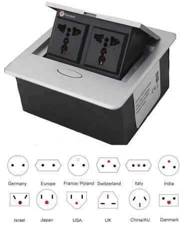 پریز توکار مربعی تاچ کد N334 و N335 فانتونی — تصویر ۵