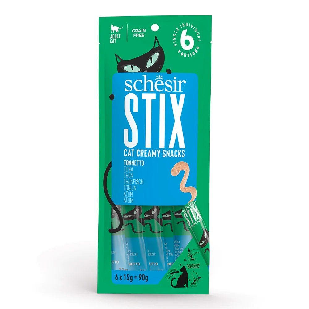 بستنی گربه شسیر مدل Stix با طعم تن بسته 6 عددی — تصویر ۲