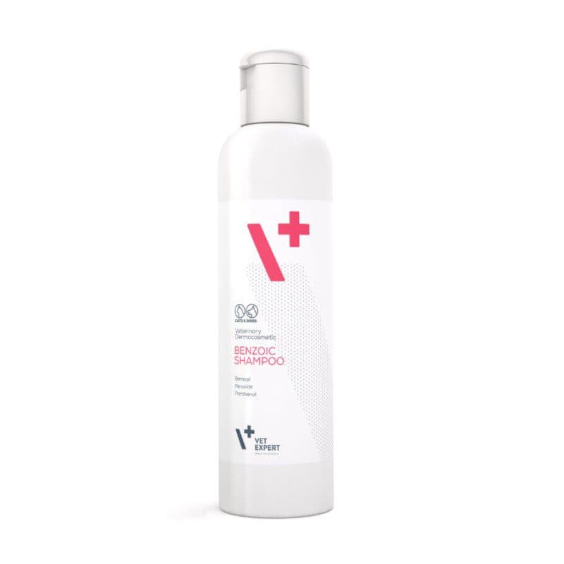شامپو ضد حساسیت سگ و گربه وت اکسپرت Benzoic Shampoo حجم 250 میلی لیتر