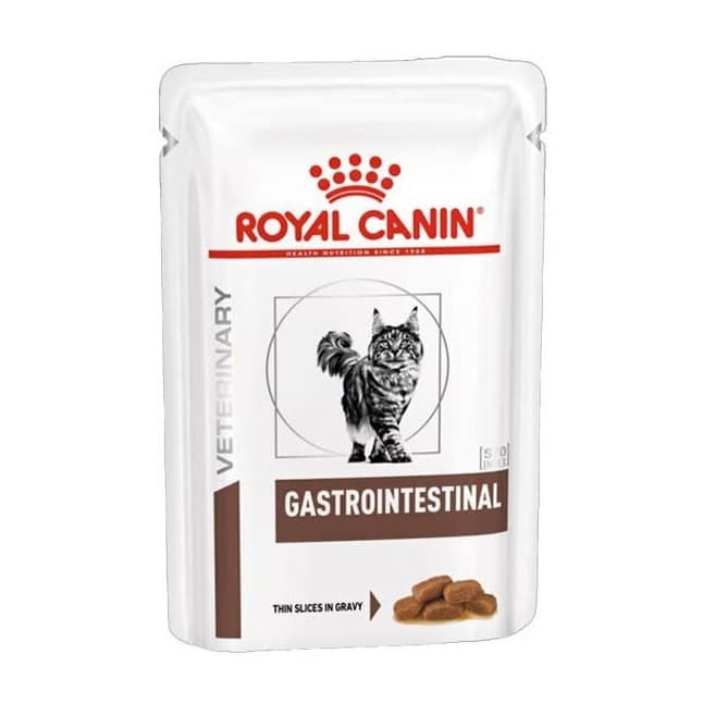 پوچ گربه رویال کنین مدل گاسترو اینتستینال GastroIntestinal وزن 85 گرم