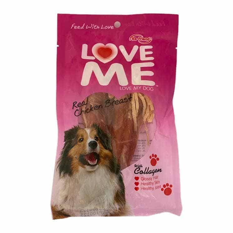 تشویقی سگ لاومی Love Me مدل مرغ و هویج پک سه عددی