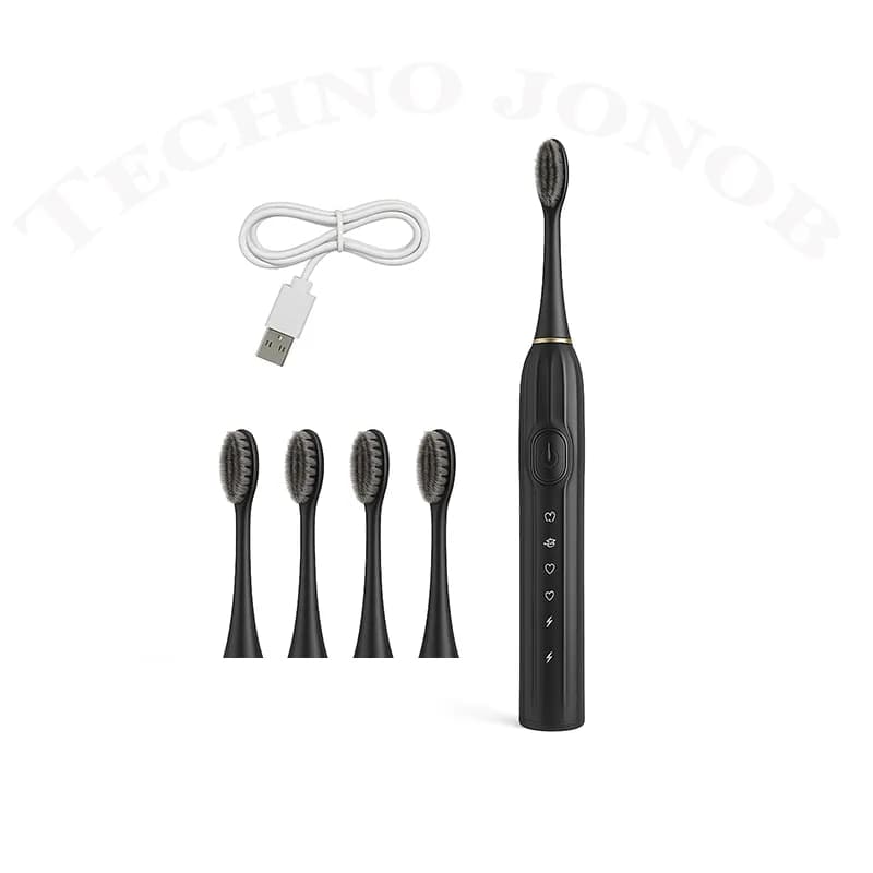 مسواک شارژِی برقی مدل Vibrating Tootbrush به همراه ۴ سری یدک – ۶ حالت شستشو