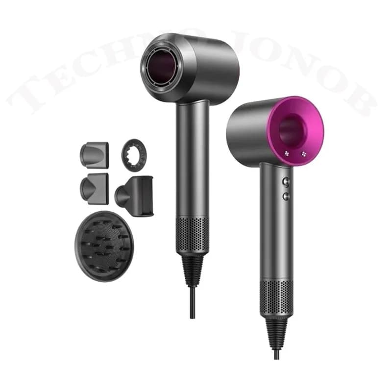 سشوار حرفه‌ای طرح دایسون مدل Advanced Hair Dryer (نسخه های‌کپی درجه یک با اتصالات مگنتی ۳۶۰ درجه)