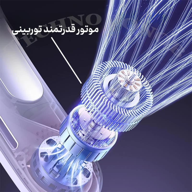 پنکه گردنی شارژی بدون پره مدل N90 (مینی کولر همراه با کمپرس سرد) — تصویر ۷