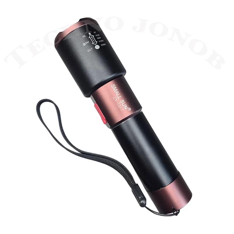 چراغ قوه حرفه ای اسمال سان (SMALL SUN) مدل ZY-T317 باتری 4800 میلی آمپری — تصویر ۲