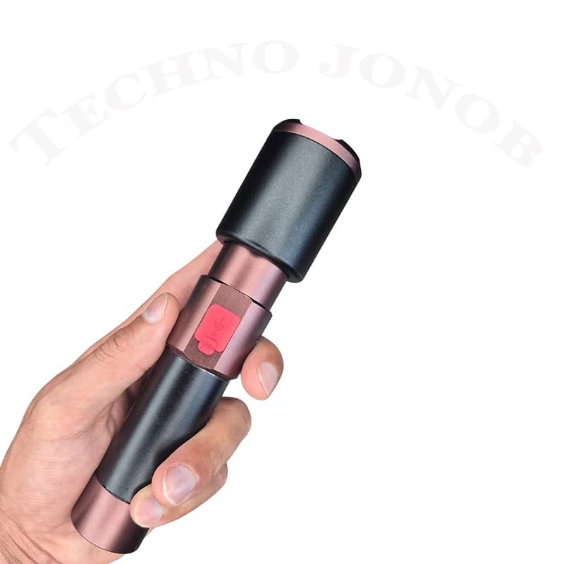 چراغ قوه حرفه ای اسمال سان (SMALL SUN) مدل ZY-T317 باتری 4800 میلی آمپری — تصویر ۳
